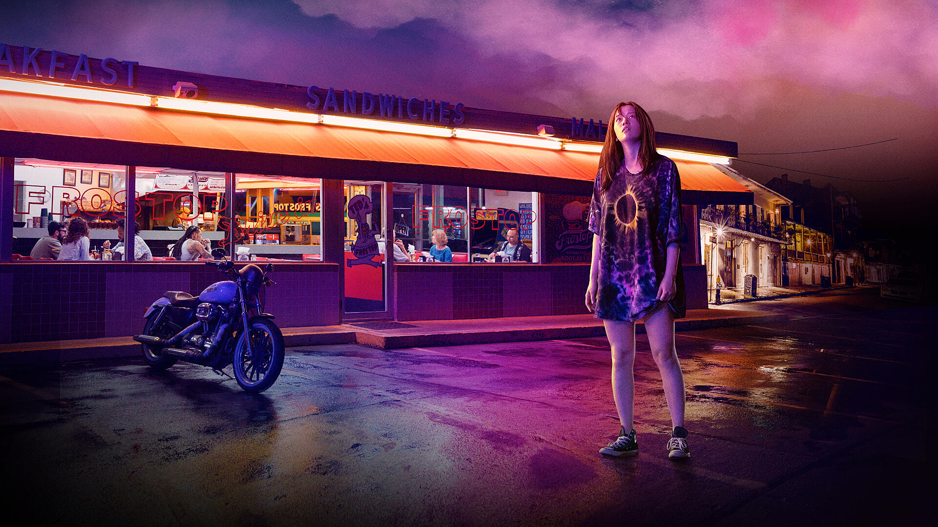 Mona Lisa and the blood moon