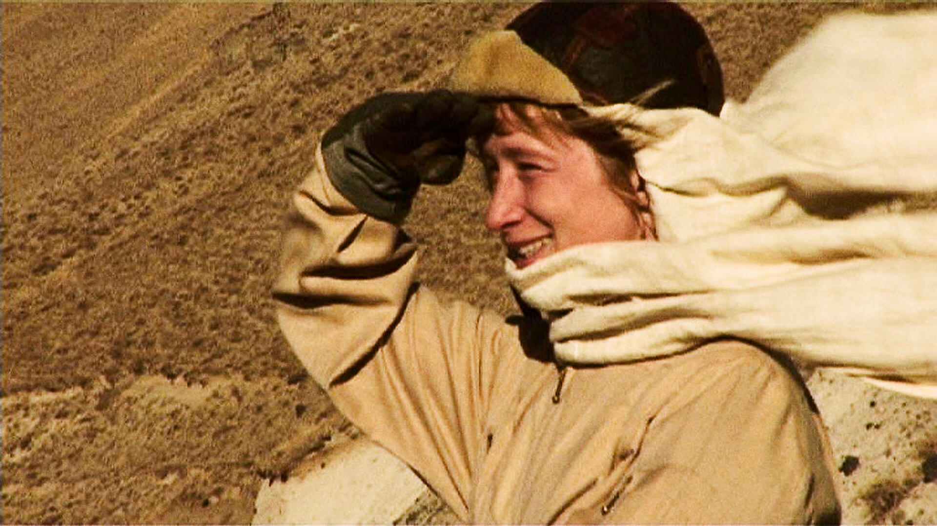 Smiling in a war zone