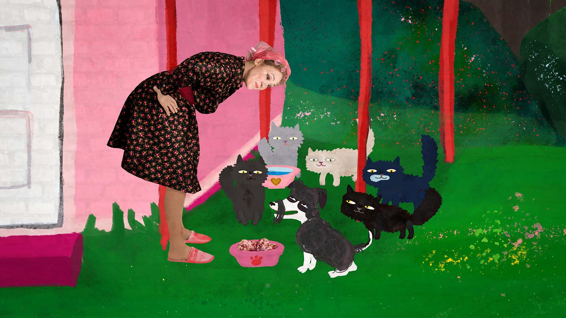 Min lille hund Mester - Mester som kat