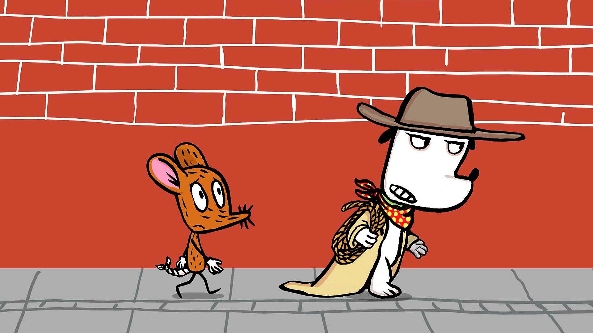 Hunden Ib - Ib tager sin lasso