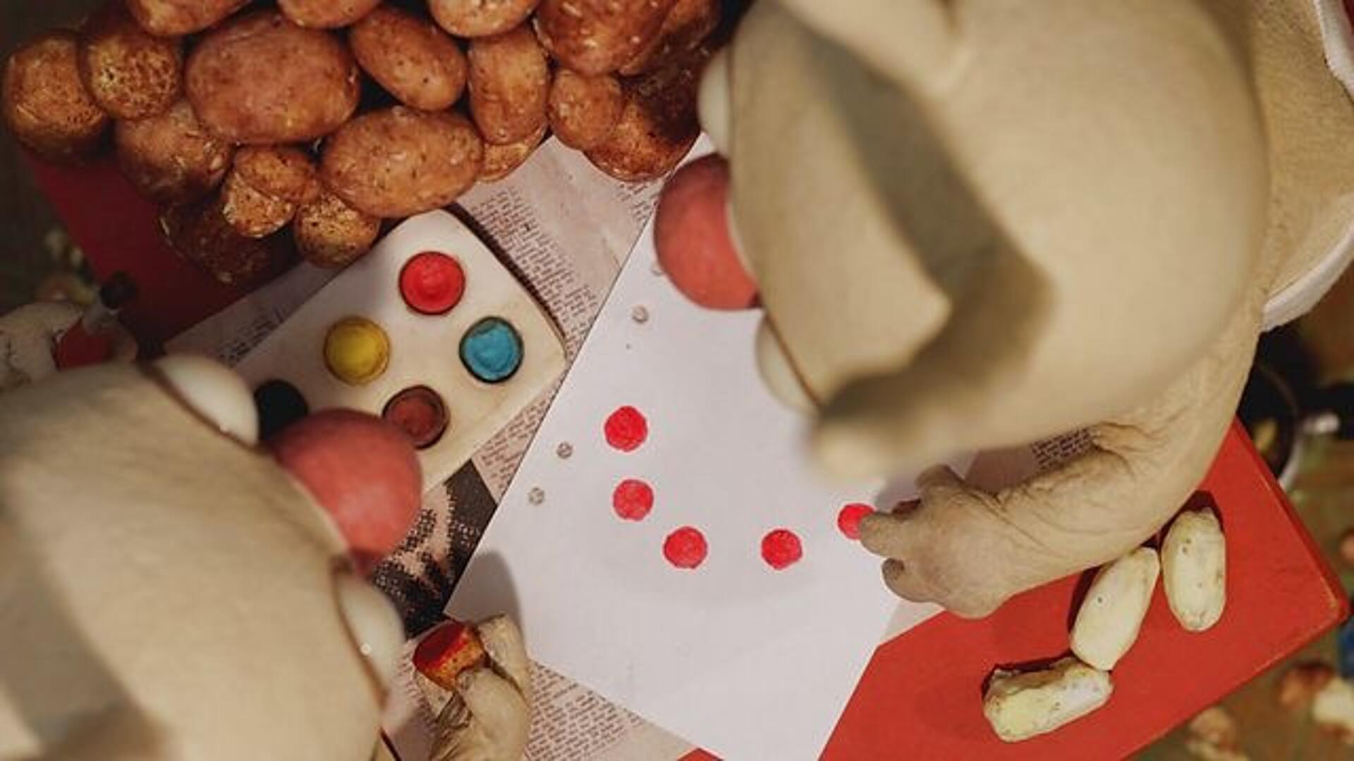 Prik og Plet med tryk på