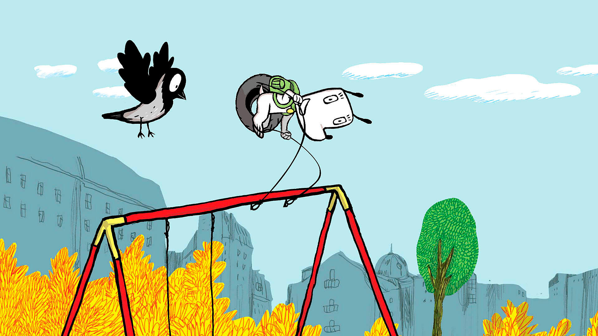 Hunden Ib - Ib gynger højt