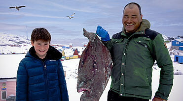 Min klasse i Grønland 5:10 - Fisketur