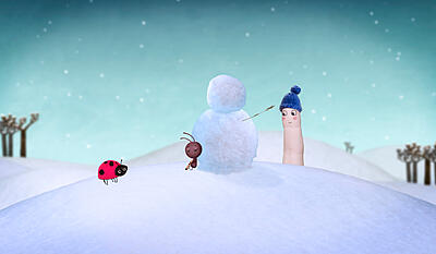 Lillefinger - hvid, kold vinter