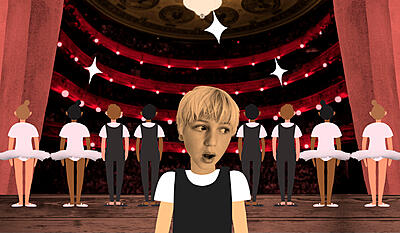 Alfred danser ballet - Den store premiere