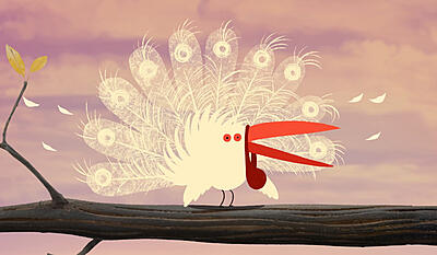 Festlige fugle - fjeren