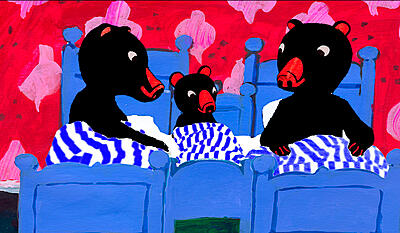 Ih! siger den lille bamse