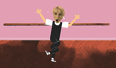 Alfred danser ballet - Min første ballettime