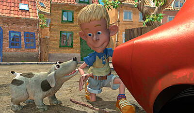 Orla Frøsnapper, Bertram og hunden Pølse