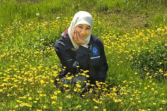 layout image (to proper size of the container)