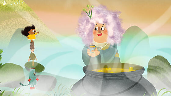 layout image (to proper size of the container)