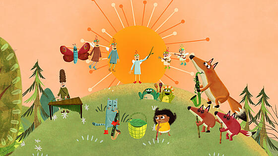 layout image (to proper size of the container)