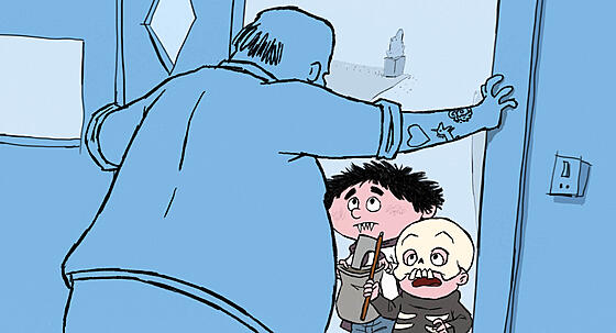 layout image (to proper size of the container)